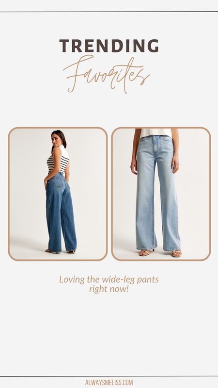 Loving the wide leg jeans trend right now! 

#LTKstyletip