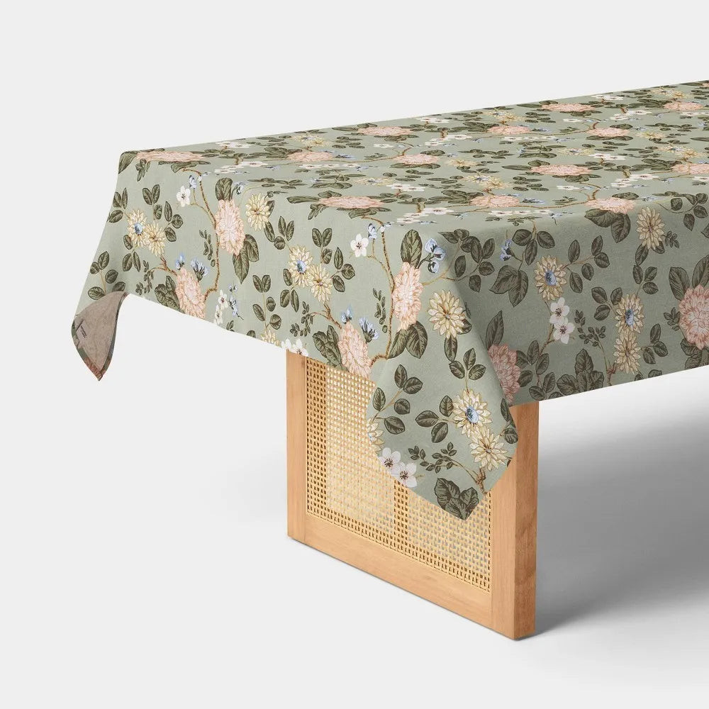 Threshold 104""X60"" Botanical Floral Tablecloth | REBEL (formerly Rebelstork)