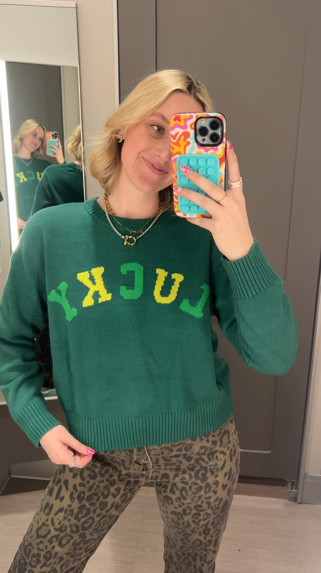 Feelin’ lucky and lookin’ cute! ☘️🍀 This Target find is perfect for St. Paddy’s Day festivities! Who else loves a good on theme sweater? 💚 #LuckyGirl #StPatricksDay #TargetFinds 

#LTKStyleTip #LTKSeasonal #LTKFindsUnder50
