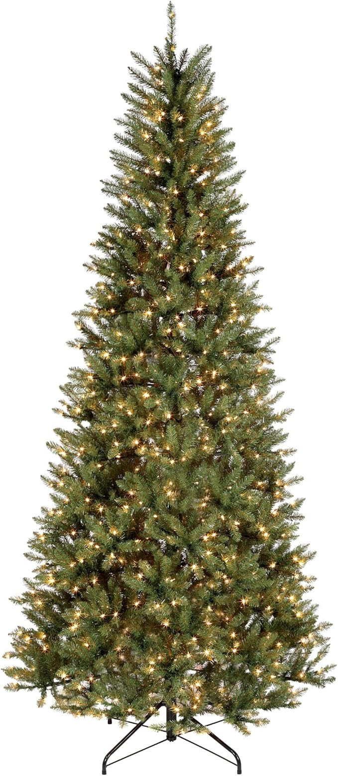 National Tree Company 9 ft Pre-lit Artificial Christmas Tree, Dunhill Fir, 800 Clear Lights, 2,10... | Amazon (US)