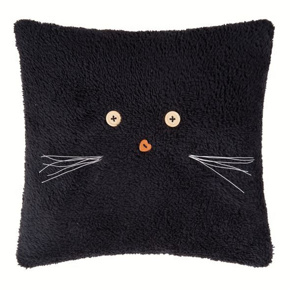 Gallerie II 12" x 12" Black Cat Pillow | Target