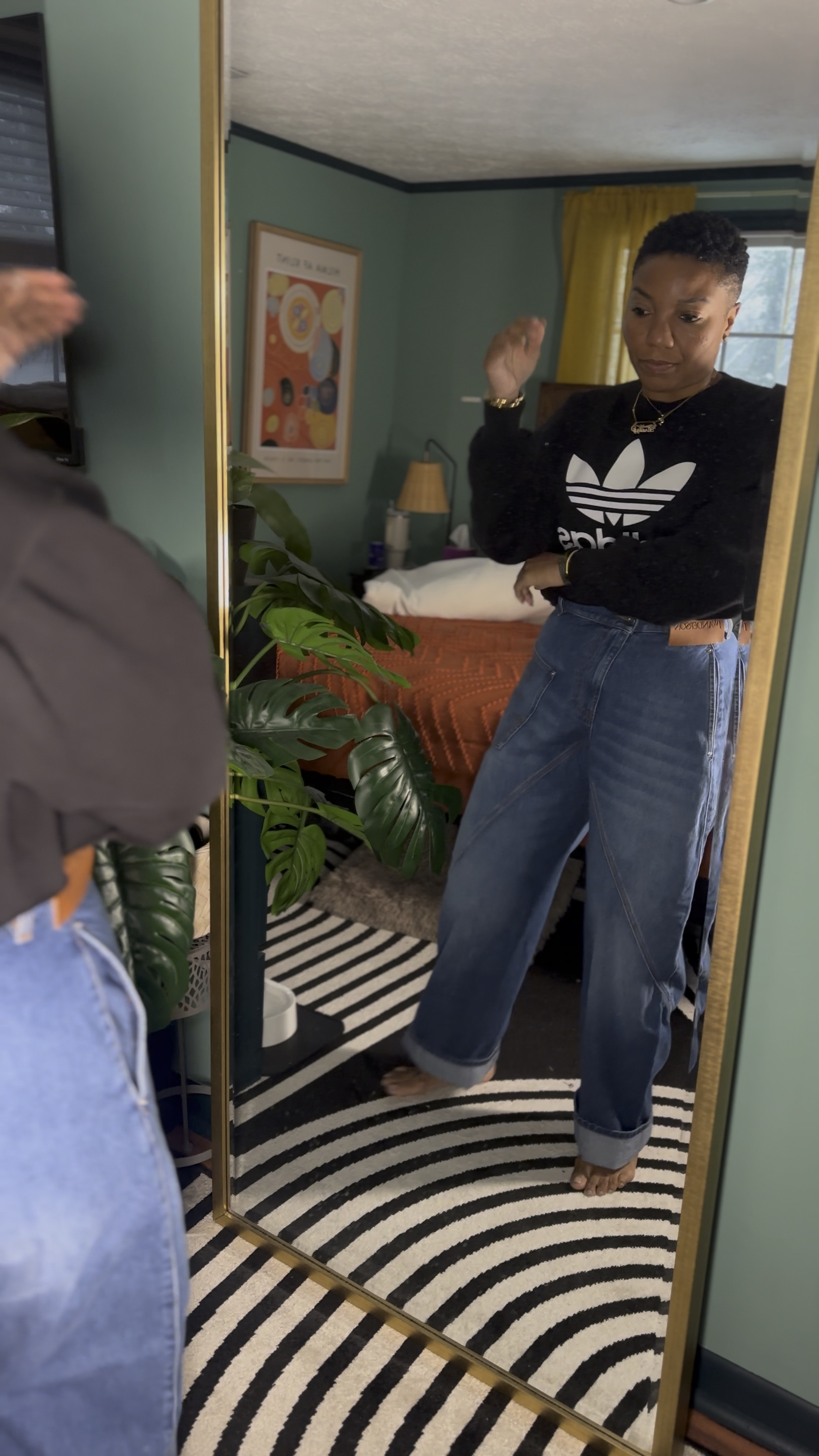 my absolute favorite pair of jeans I'd been coveting for a year. I'm wearing a size 31 and I'm 5'4"

#LTKOver40 #LTKStyleTip