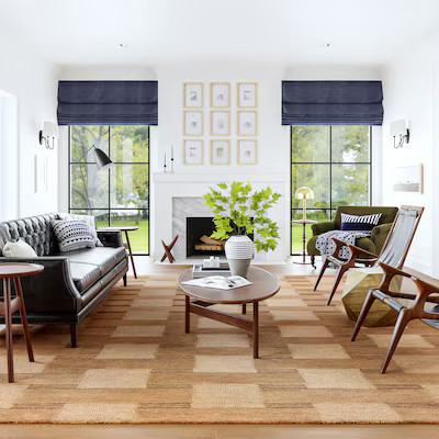 nuLOOM Remy Crosshatch Wool 8ft. x 10ft. Brown Area Rug | Lowe's