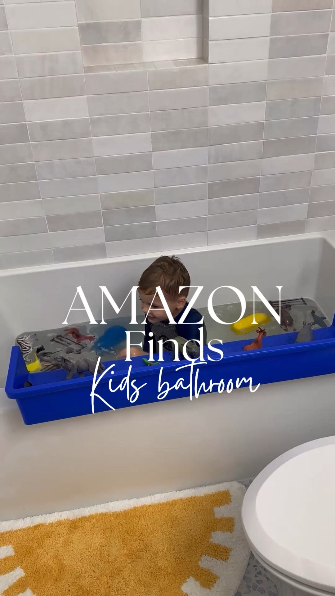 This tub topper allows more space for play during bath time, and keeps water from overflowing onto the floors! Our kids love playing on this, it’s been such a great find! Follow for more great finds ❤️

#LTKbaby #LTKfamily #LTKkids