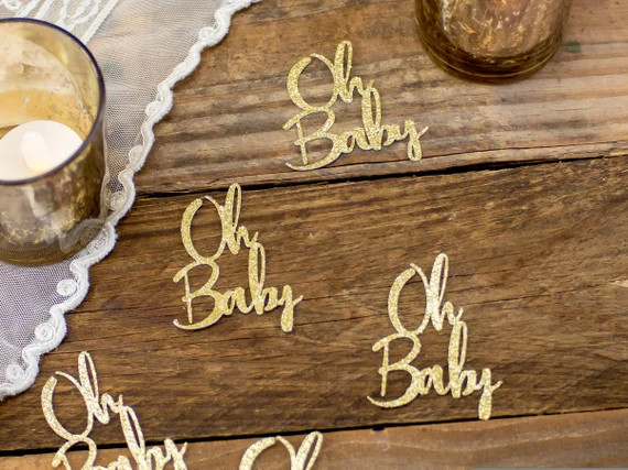Oh Baby Baby Shower Table Decorations Baby Shower Confetti | Etsy | Etsy (US)