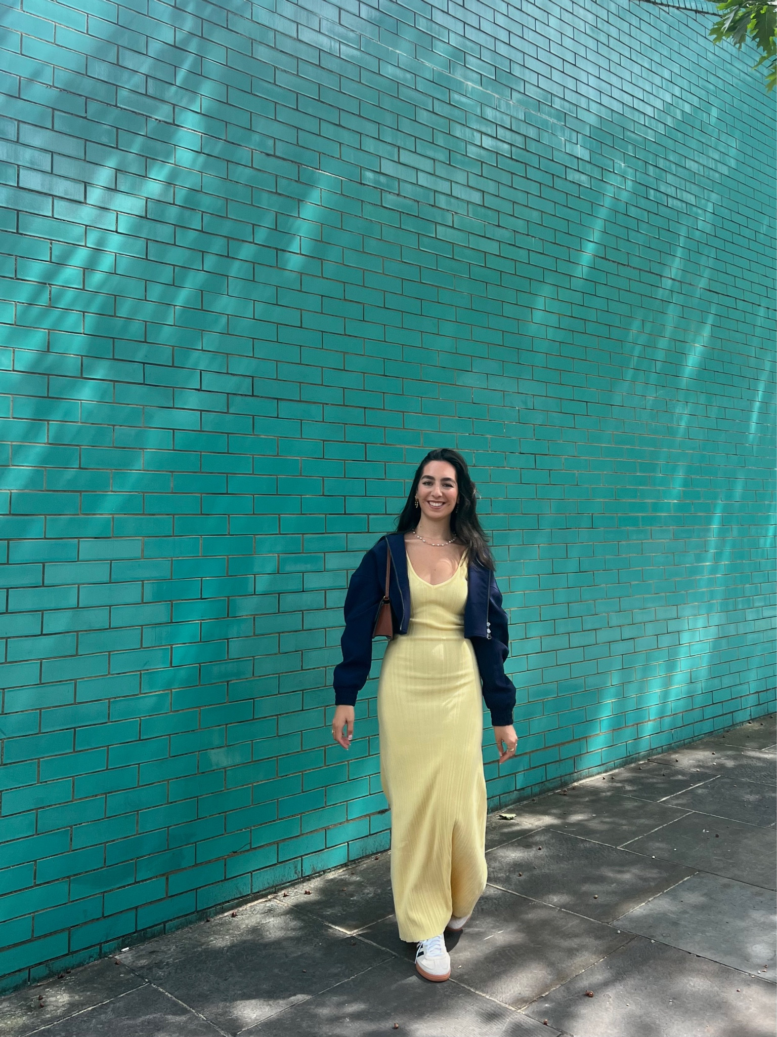 Yellow dress, knit ribbed dress, knit dress, bodycon dress, summer dress, summer dress, bomber jacket, navy jacket, crop jacket, white trainers, white sambas, suede trainers, summer outfit, casual outfit, weekend outfit, ASOS, Pretty Lavish, Topshop, Adidas, New Look, COS

#LTKSeasonal #LTKstyletip #LTKeurope
