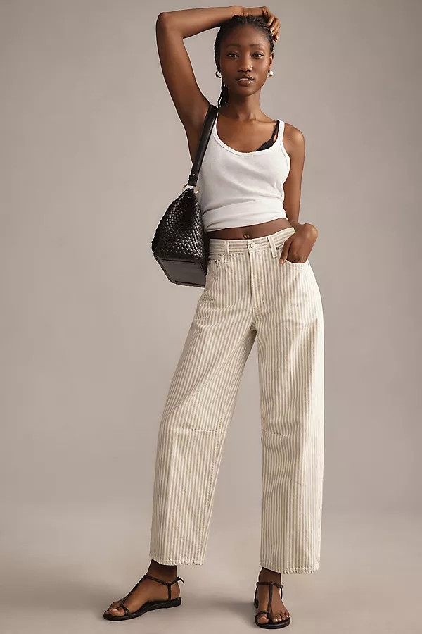 Miro Relaxed High-Rise Tapered Jeans | Anthropologie (US)