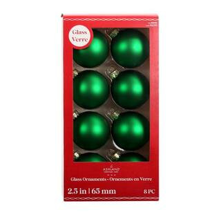 8 Pack 2.5" Matte Glass Ball Ornaments by Ashland® | Michaels | Michaels Stores