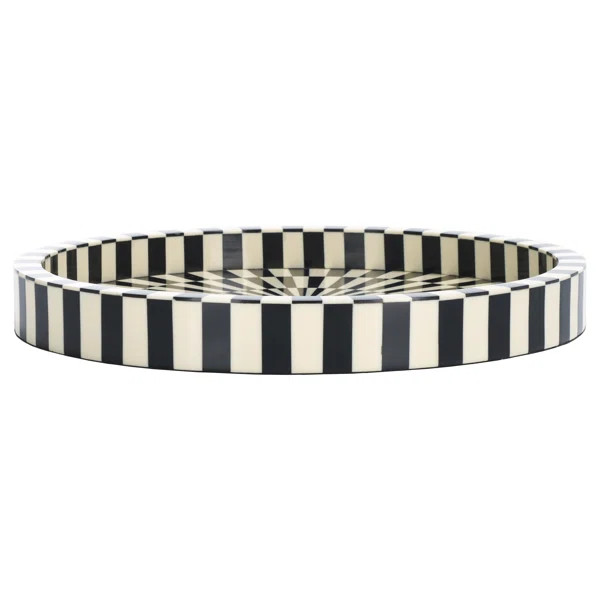 Charli Resin/Mdf Circle Tray | Perigold