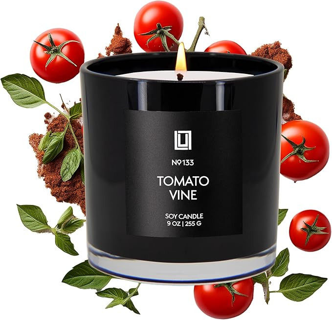 Lulu Candles | Tomato & Vine | Smells Fresh & Green | Luxury Scented Soy Jar Candle | Hand Poured... | Amazon (US)