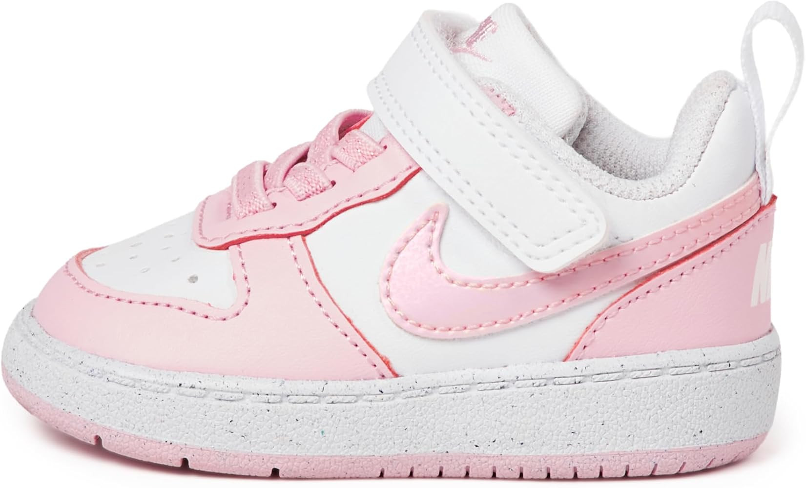 Amazon.com | Nike Baby/Toddler Court Borough Low Recraft Shoes, White/Pink Foam, 7C | Sneakers | Amazon (US)