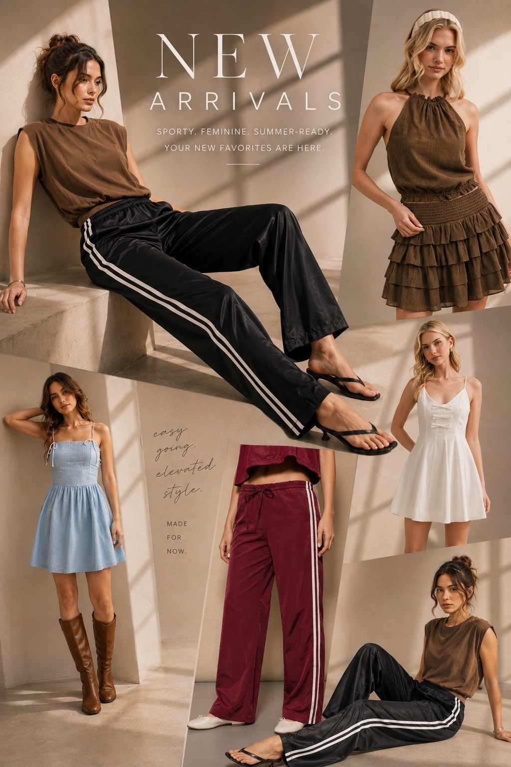 New arrivals for summer
Elevated basics
Track pants
White dress
Summer dresses
Satin pants

#LTKootd #LTKSeasonal #LTKSaleAlert