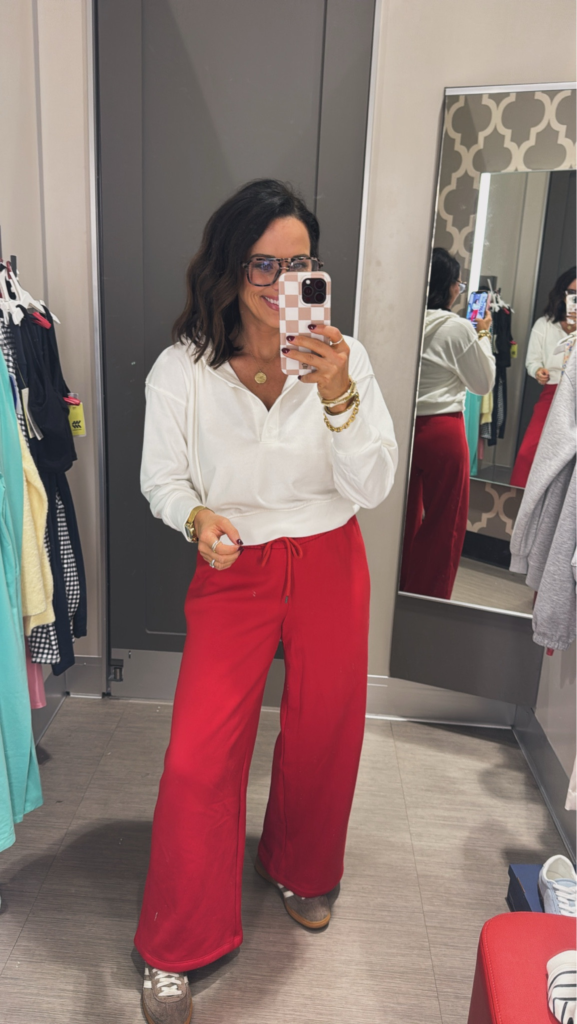 These red pants are the cutest! ❤️ I'm obsessed with this outfit from Target. Perfect for Valentine's Day, teacher outfit, cute everyday style! These are seriously so fun! Red pants target finds white blouse Valentines Day teacher approved mom fit cute pants galantines girls dinner date night everyday wear target must haves Vintage Pickin 

#LTKmomlife #LTKdayinmylife #LTKootd