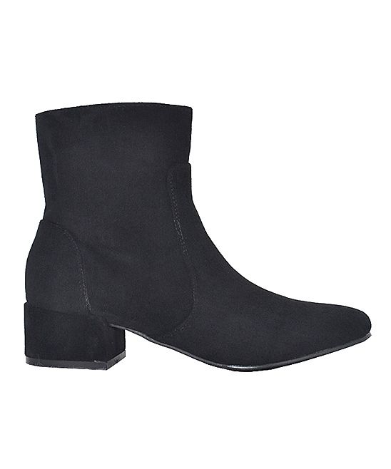 Jacobies Footwear Women's Casual boots Black - Black Janet Ankle Bootie - Women | Zulily