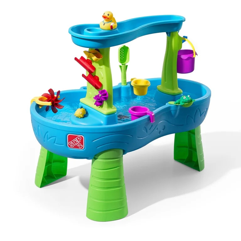 Step2 Rain Showers Splash Pond Blue Plastic Water Table for Toddlers | Walmart (US)