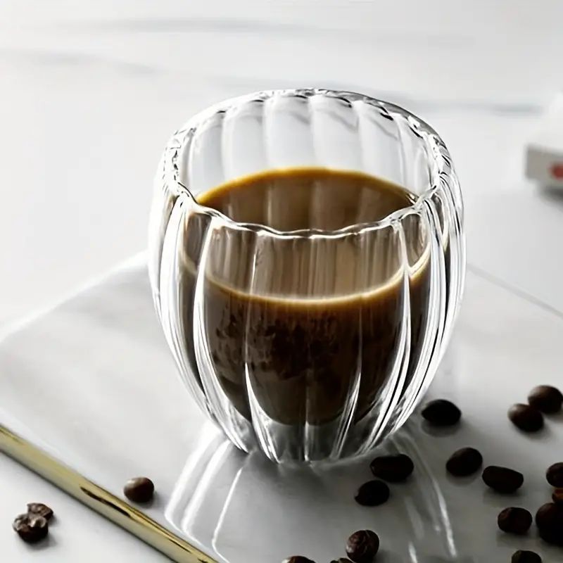 1pc, Glass Coffee Mug, Double-Walled Espresso Coffee Cups, Heat Insulated Water Cups, Summer Wint... | Temu Affiliate Program