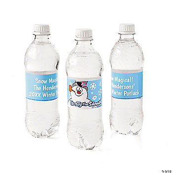 Bulk 50 Pc. Personalized Frosty the Snowman™ Water Bottle Labels | Oriental Trading Company