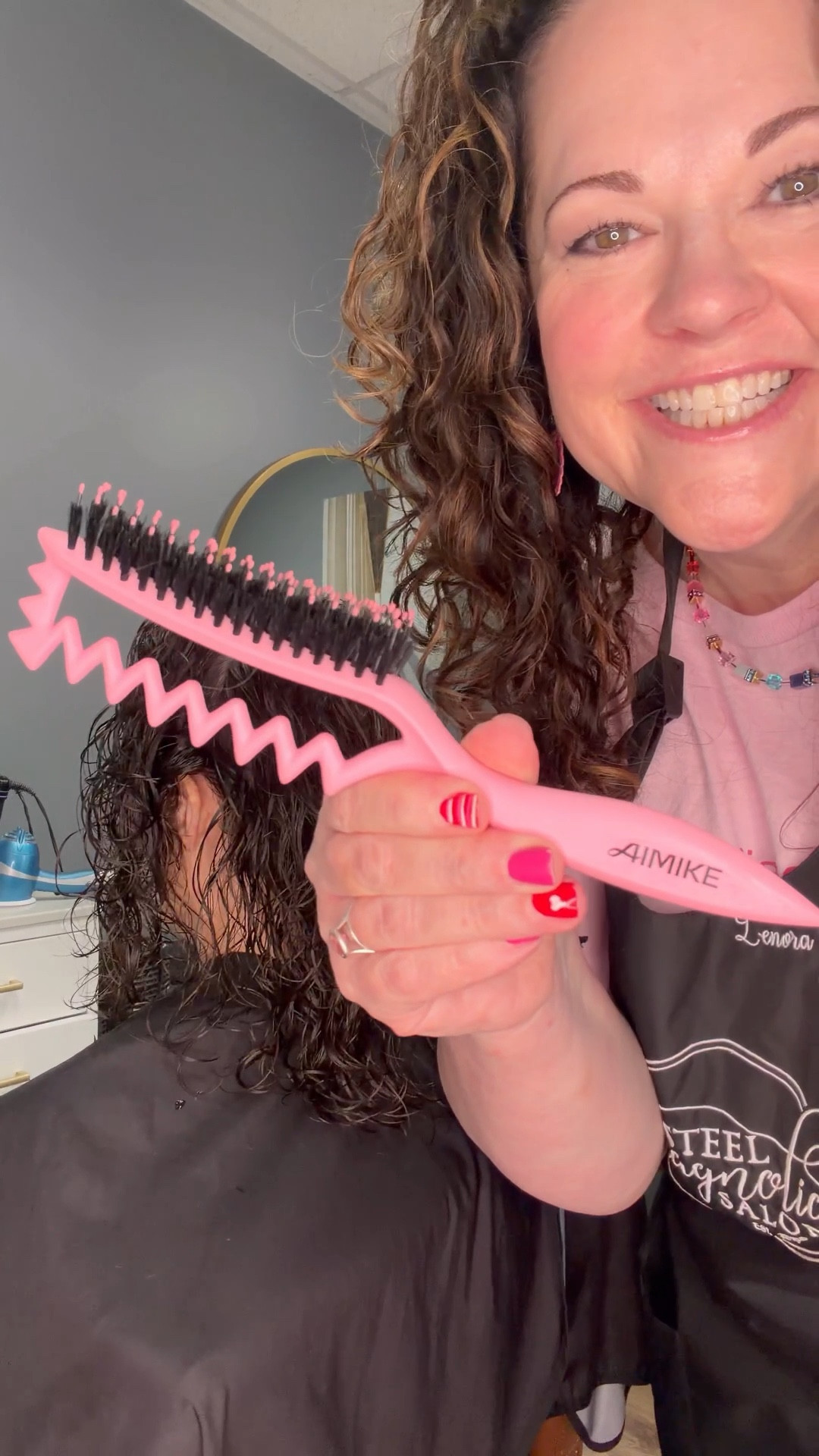 In today’s reel I show how I layer in products for shine, manageability, volume, bounciness, and curl definition. I’m using the brand new curl brush by AIMIKE, it’s not even available yet for sale, and it gave great curl clumps! My full curl routines are posted on YouTube. Thanks @apriceaz for being the best model! 💫💕

Cult+King Superwater - a very light, nutrient packed moisturizer and toner for hair and skin. Protects, prepares, balances, and preps hair and skin

Cult+King Jelly- a pink salt Himalayan texture product that gives curls a little extra amazingness

Shop Cult+King here:
https://cultandking.com/ref/undeniablylenora

Paul Mitchell Super Skinny- shine and manageability
Simply Smooth Magic Potion- moisturizes, balances your pH, heals split ends, volumizes, heat protectant, all the things

Not Your Mother’s Curl Talk Sculpting Gel- great curls, volume, and longevity

AIMIKE Curl Brush- use for gorgeous curl clumps and fabulous results

Not Your Mother’s Curl Talk Cream- works with the gel for gorgeous, bouncy curls that last

Aerogel- the best hairspray for curly hair on the planet. there are no substitutes for this. Gives a medium hold and adds definition and shine to curly hair

@aimike_official
@trihaircare
@cultandking
@paulmitchell
@americanculturebrands
@notyourmothers
@simplysmoothhaircare 

#LTKmorningroutine #LTKSaleAlert #LTKselfcare