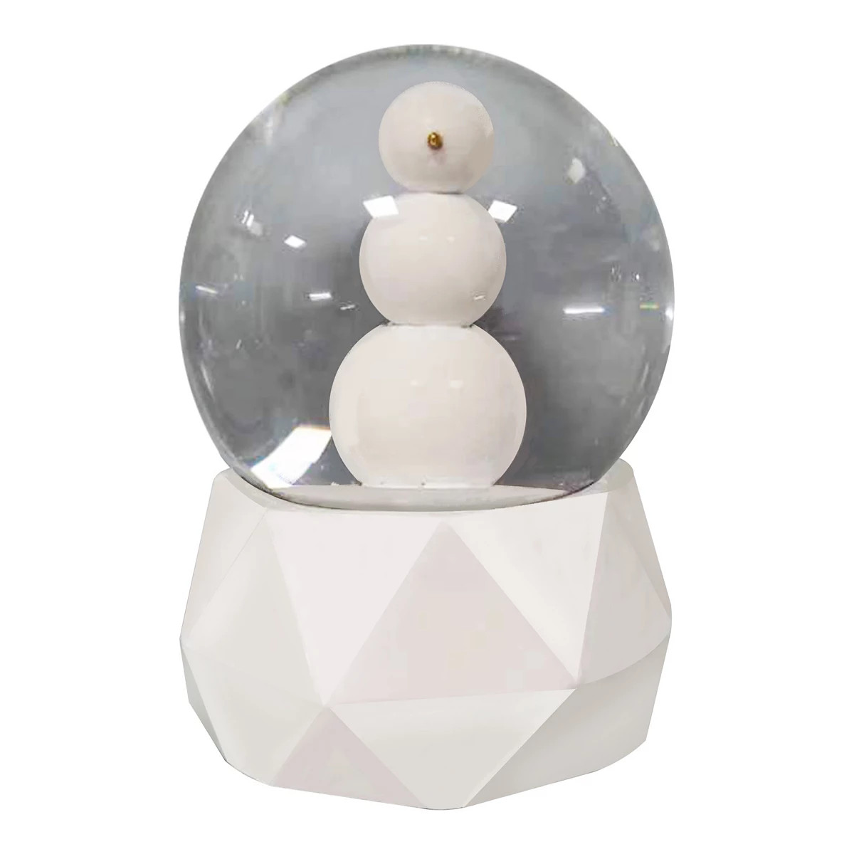 St. Nicholas Square® Modern White Snowman Musical Snow Globe Table Décor | Kohl's