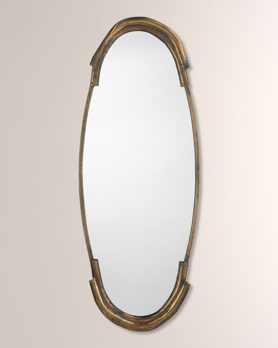 Jamie Young Margaux Mirror in Antiqued Brass | Neiman Marcus