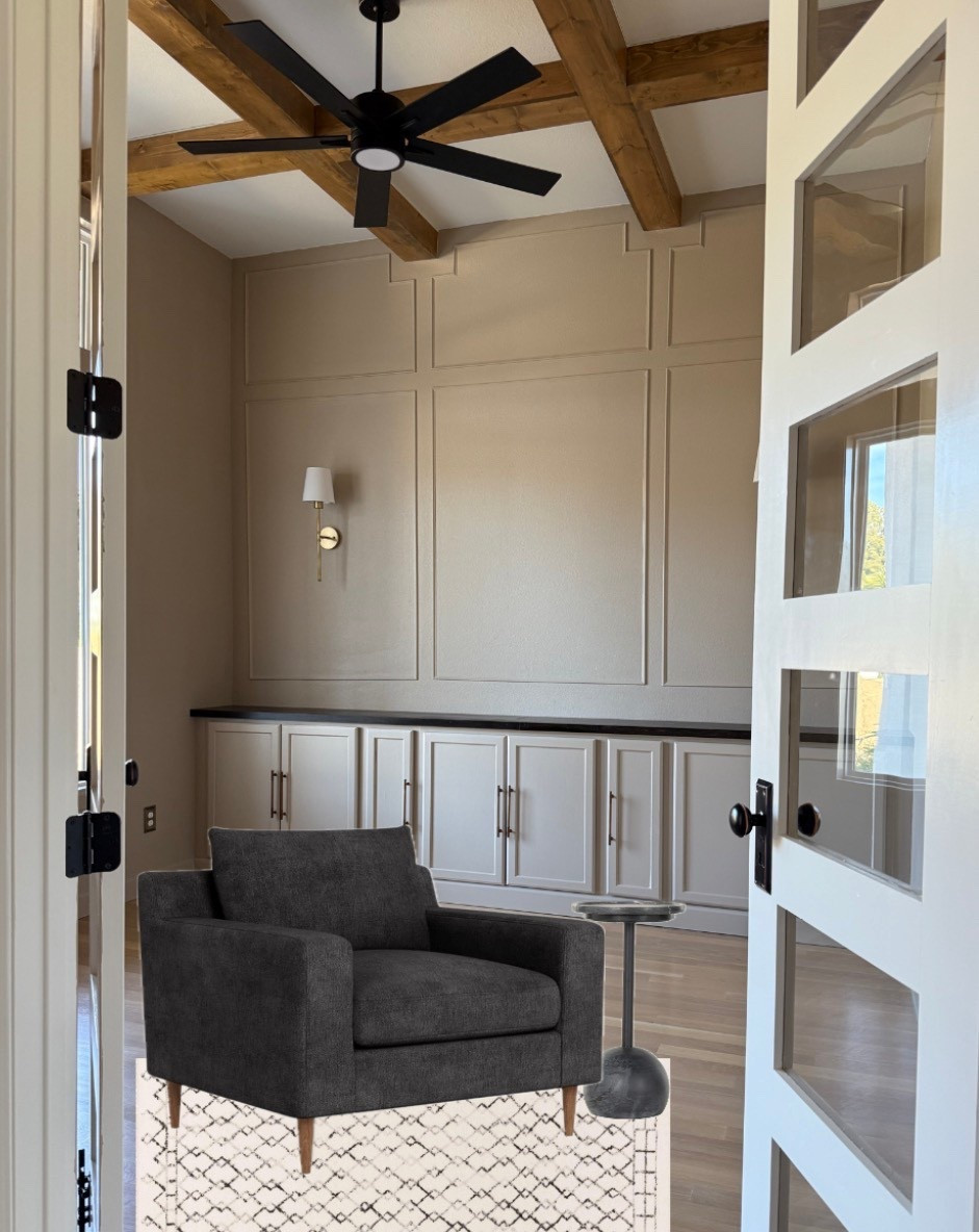 Love this cozy chair from Interior Define. So pretty and comes in lots of colors!