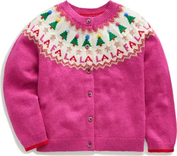 Mini Boden Kids' Holiday Fair Isle Cardigan | Nordstrom | Nordstrom