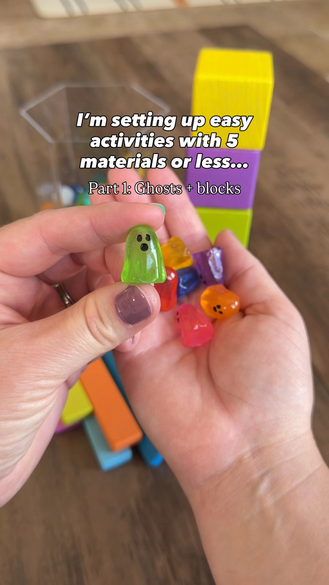 Simple invitations to play can be some of the most engaging because they give kids just enough of a starting point without telling them exactly what to do. 👻

For this one, the ghosts and blocks turned into a simple math invitation where my kindergartner could practice sorting and counting by ones and tens.

#LTKSeasonal #LTKKids