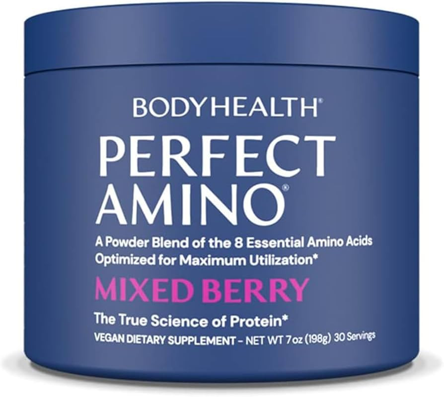 BodyHealth PerfectAmino Powder Mixed Berry (30 Servings) Best Pre/Post Workout Recovery Drink, 8 ... | Amazon (US)