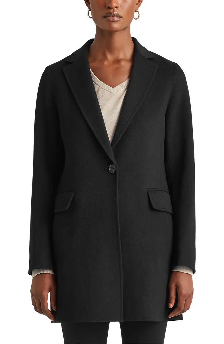 One Button Wool Blend Coat | Nordstrom