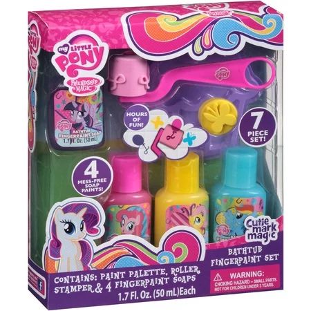 My Little Pony Friendship is Magic Bathtub Fingerpaint Set, 7 pc | Walmart (US)