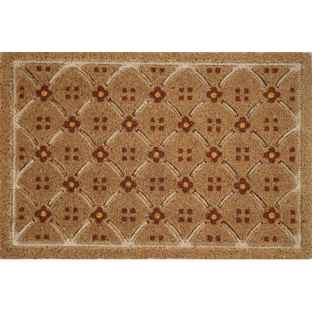 BHG 20x30 Ogee Floral Coir Doormat | Walmart (US)