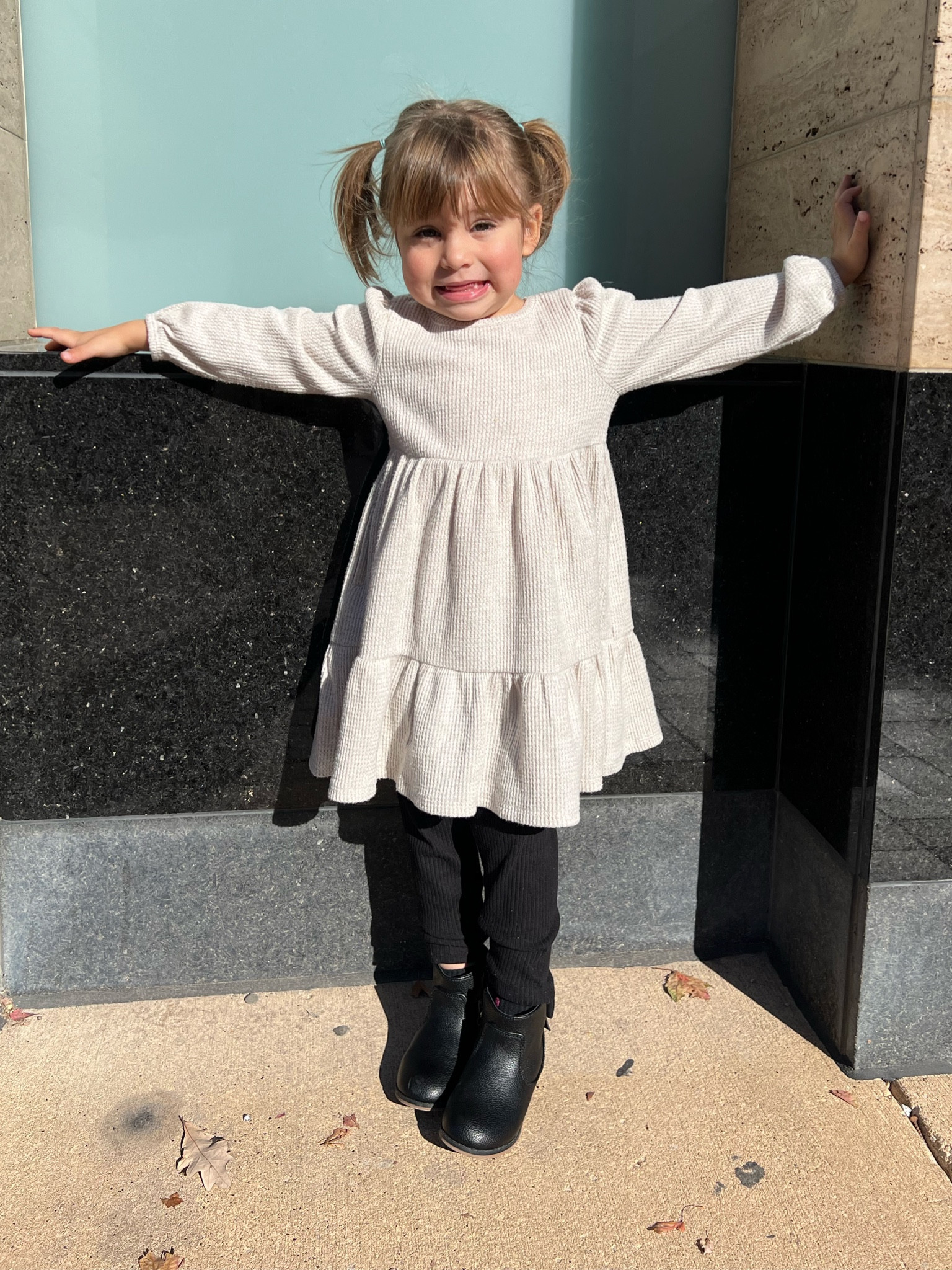 The perfect winter outfit for toddler girls 🖤 Comfy and warm dress, tights and booties!


#LTKSeasonal #LTKkids #LTKfamily