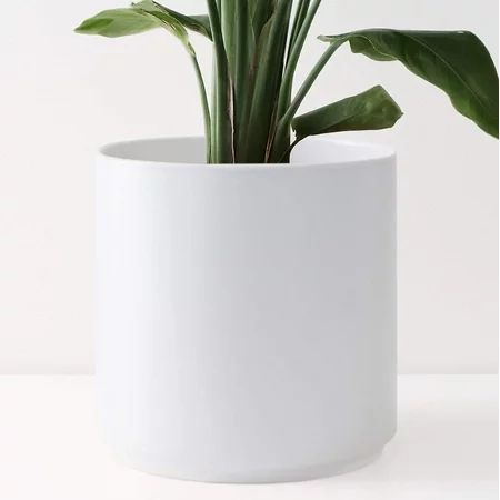 Peach & Pebble 8"" Ceramic Planter (15"", 12"", 10"", 8"" or 7"") - Large White Plant Pot, Hand Glaz | Walmart (US)