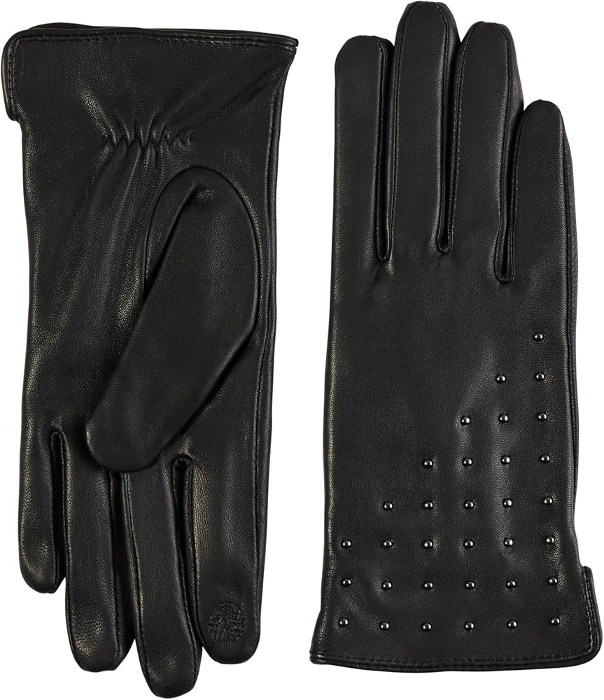 Bruno Magli Women’s Studded Leather Touch Screen Gloves – Soft Cashmere Lined Winter Glove Se... | Amazon (US)