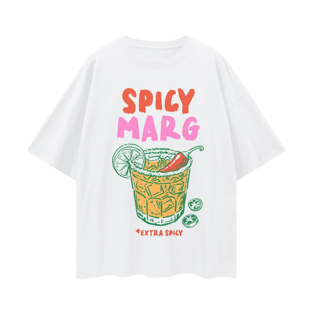 Spicy Marg Shirt, Margarita Top, Margarita Social Club, Old Money Aesthetic Margs Tee, Preppy Sum... | Etsy (US)