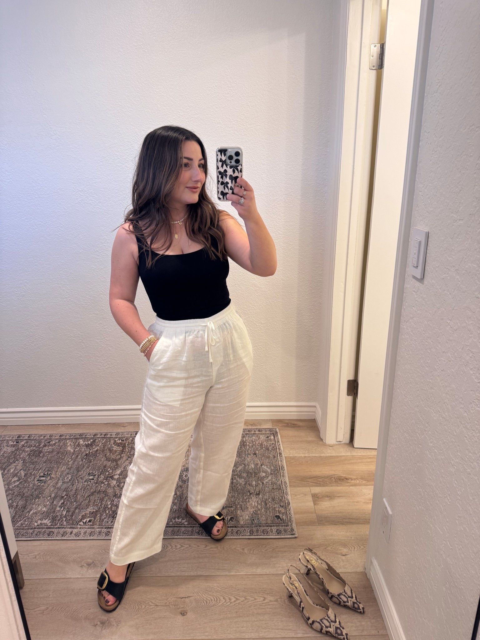 Compression tanks size small
Linen pull on ankle pants size small petite
Jewelry code: Mimi15

5’0” 145lbs

#LTKPetite #LTKFindsUnder50 #LTKStyleTip