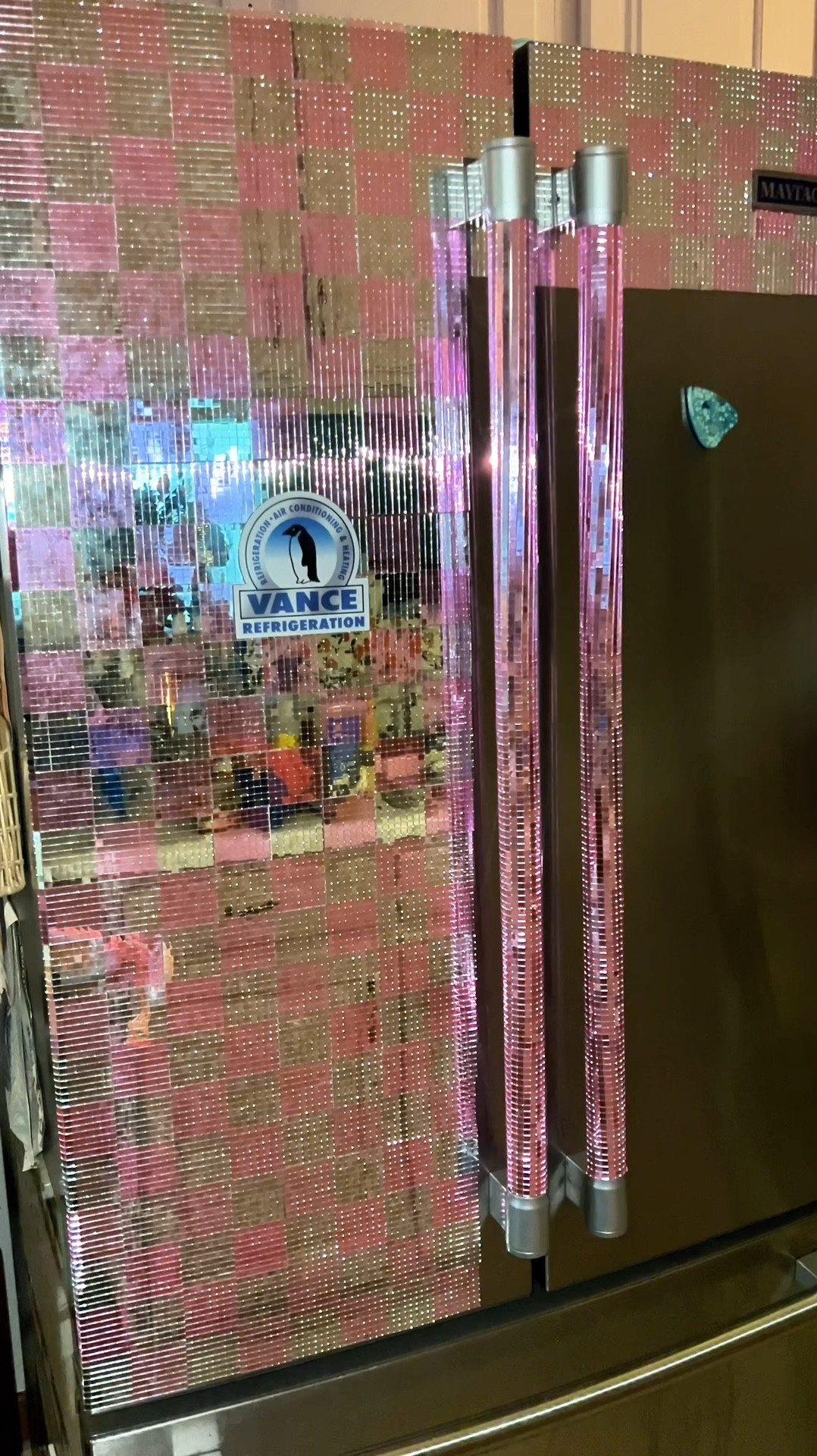 Linking the exact disco tiles I’m using for my fridge. They’re working great. Love the pink so much. I’m on 2 packs each so far though. 😮 

#disco #discoball #diy #dopaminedecor #maximalist

#LTKHome #LTKFindsUnder50 #LTKVideo