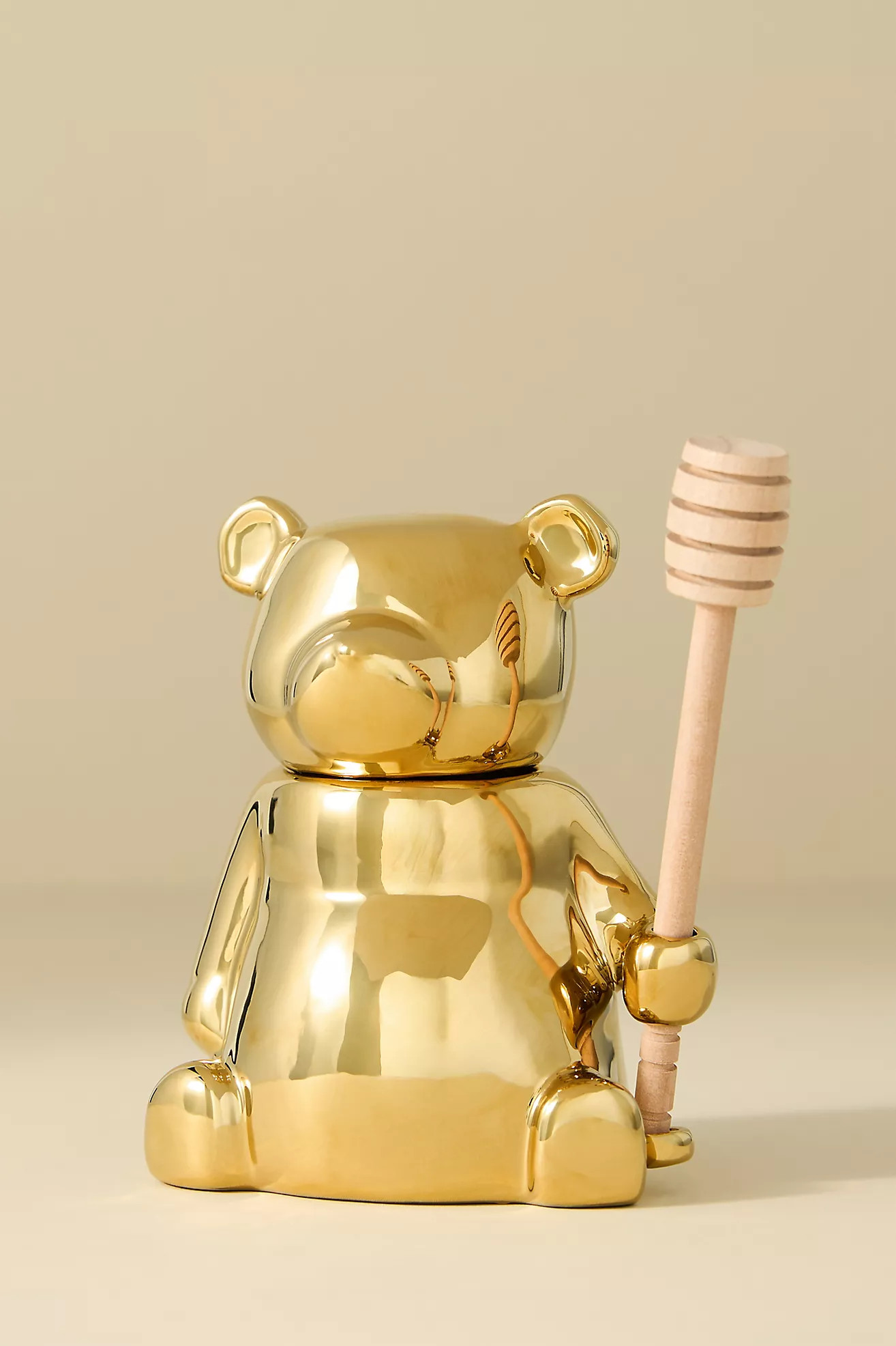 Metallic Bear Honey Pot | Anthropologie (US)