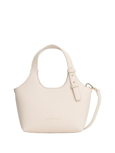 Tommy Hilfiger Womens Logo Mini Tote,SOFT CREAM One Size | Amazon (US)