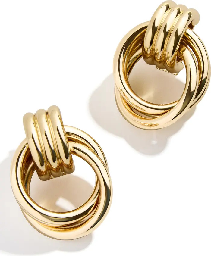 Interlocking Hoop Earrings | Nordstrom