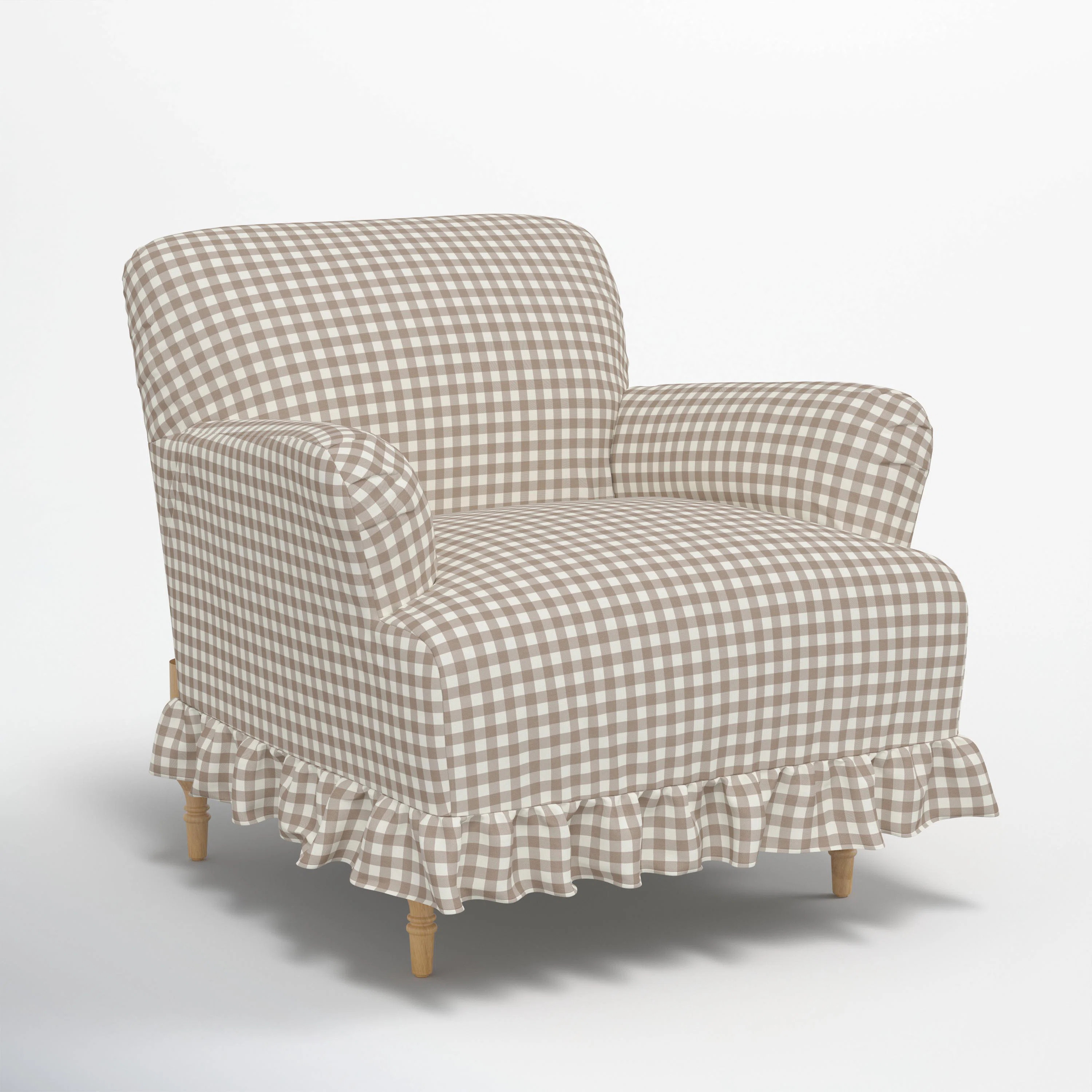 Maggie Ruffle Slipcover Armchair | Wayfair North America