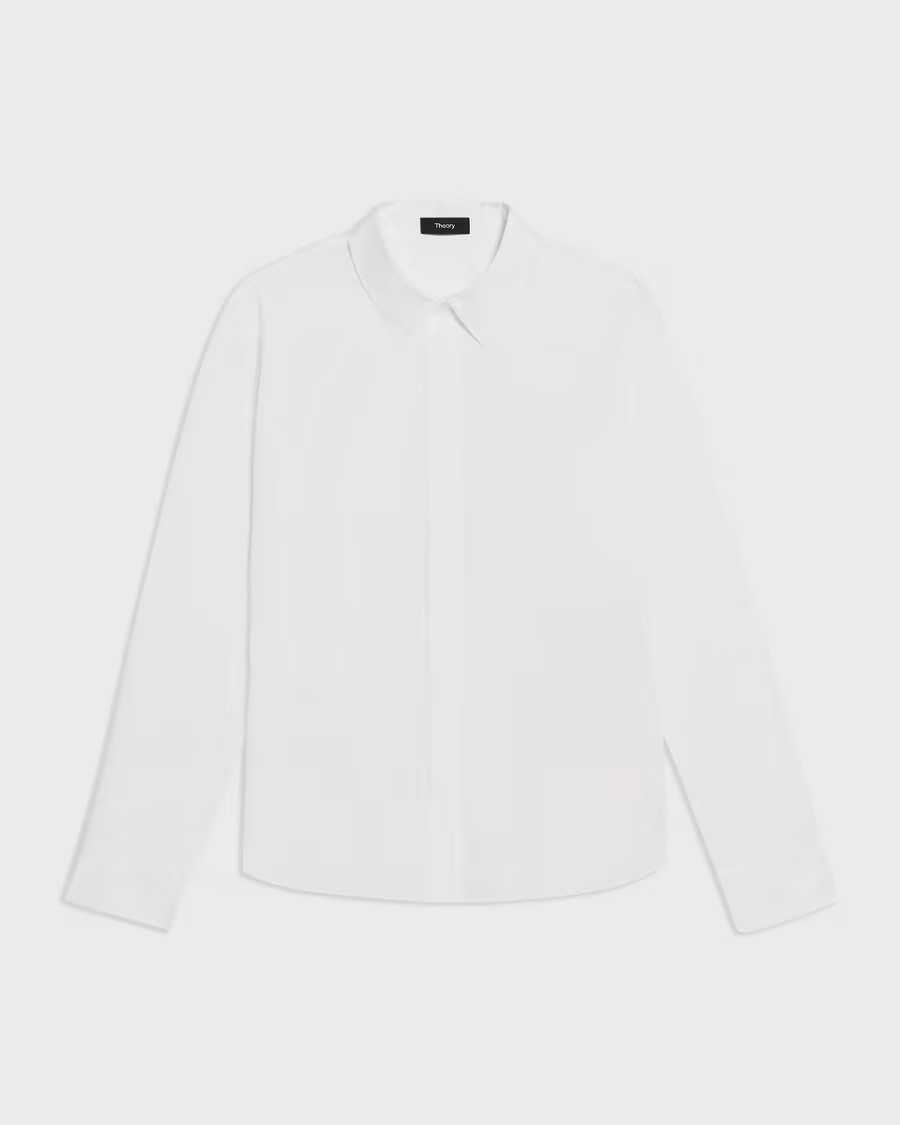 Fitted Shirt in Good Cotton | Theory