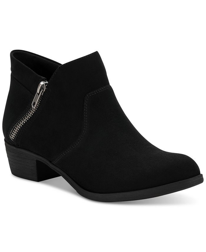 Sun + Stone Abby Double Zip Booties, Created for Macy's & Reviews - Booties - Shoes - Macy's | Macys (US)