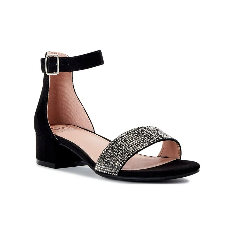 Madden NYC Girls Rhinestone Dress Shoes with Heel, Sizes 13-6 | Walmart (US)