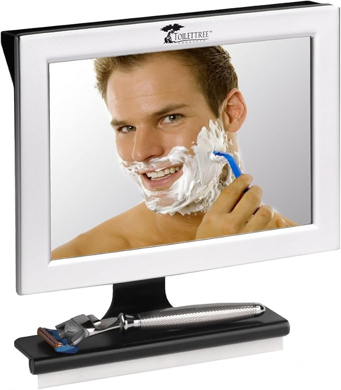 ToiletTree Products Fogless Shower Mirror with Squeegee - Anti-Fog Mirror - Adjustable Shaving Mi... | Amazon (US)