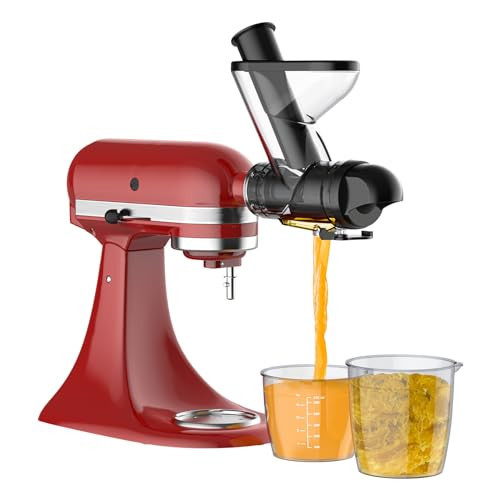 Masticating Juicer Attachment for KitchenAid Stand Mixer, Cold Press Juicer Machine, Slow Masticating Juicer Attachment with Dual Feed Chute, All Kitchenaid Mixer Attachments by Gvode | Amazon (US)