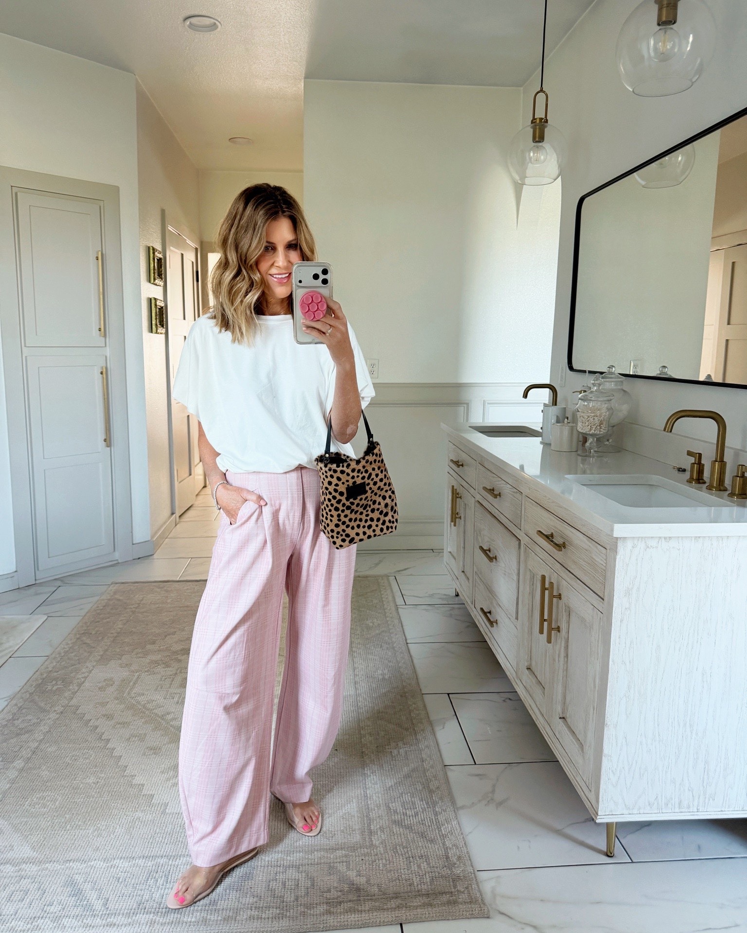Wearing a medium pant and top

#LTKOver40