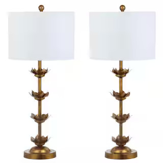 Lani 32 in. Antique Gold Table Lamp | The Home Depot