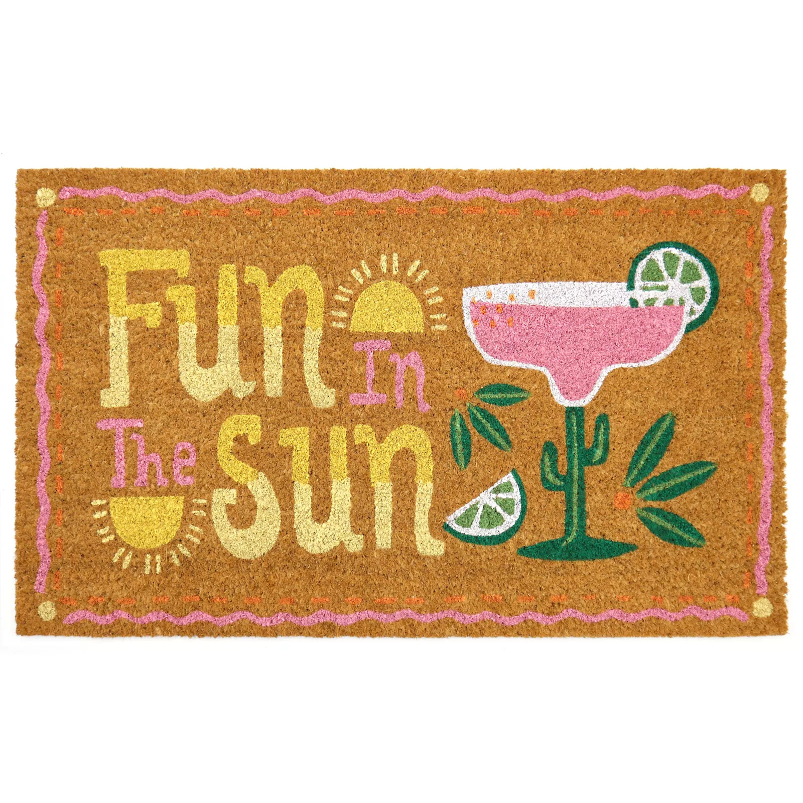 Celebrate Together™ Summer Fun In The Sun Coir Rug, Yellow | Kohl's