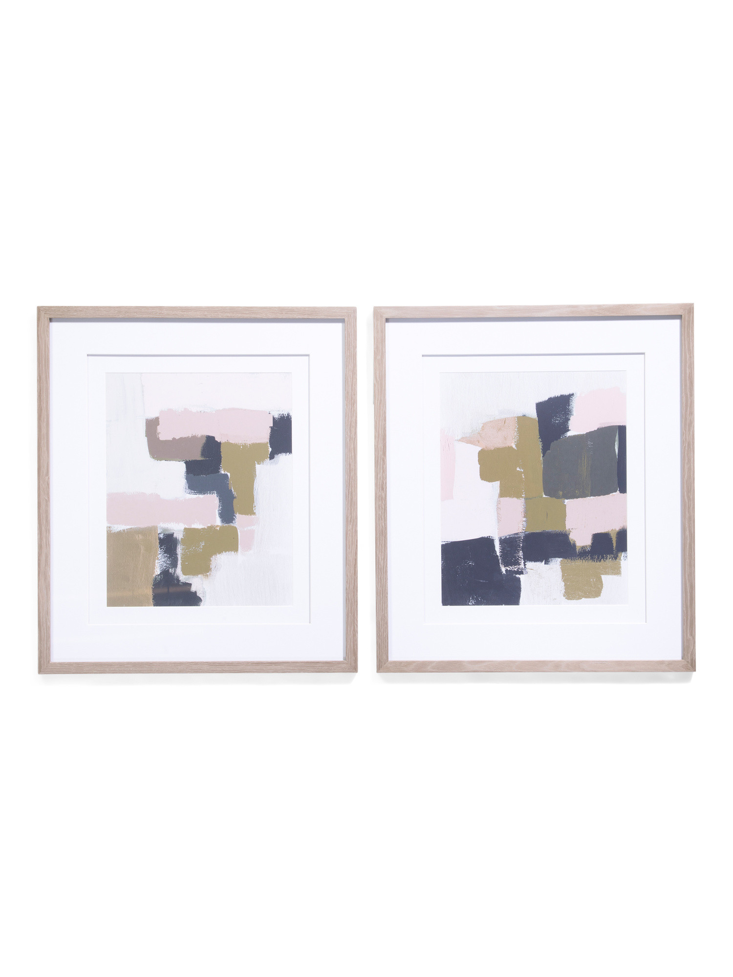 Set Of 2 26x30 Color Block Framed Prints | TJ Maxx